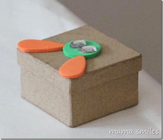 decorating boxes as a birthday party craft