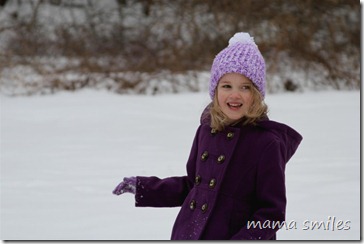 Emma in the snow
