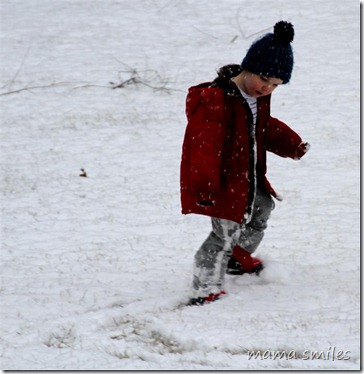 playing in new snow
