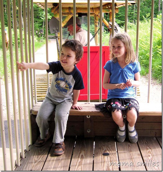 Safari ride at Story Land in Glen, New Hampshire