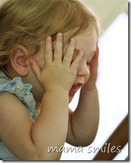 Lily patting her head to The Tuneables DVD