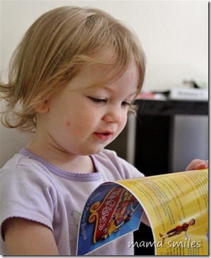 Lily reads The Tuneables brochure