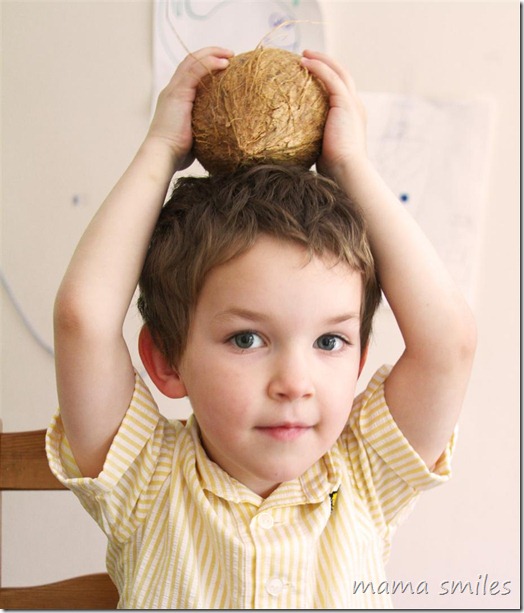 trying new foods: coconut
