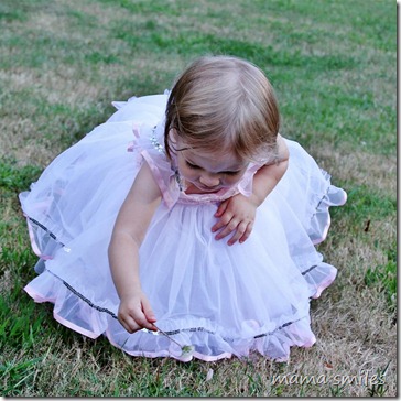 Lily in her princess dress