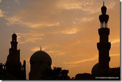 Mosque Ibn Tulun Silhouette Cairo
