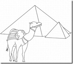 egypt-coloring-pages-camel_pyramids