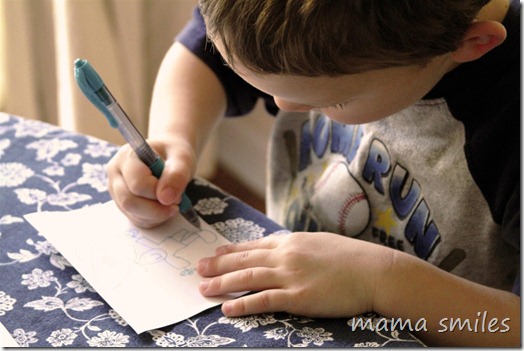 childhood drawing: building concentration