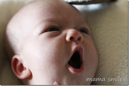 newborn yawn