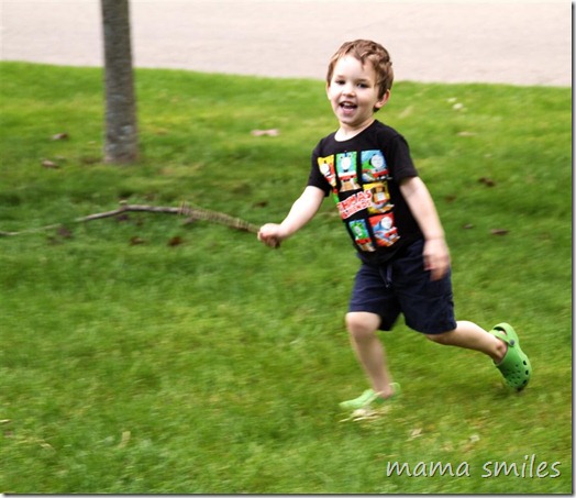 running in the sunshine