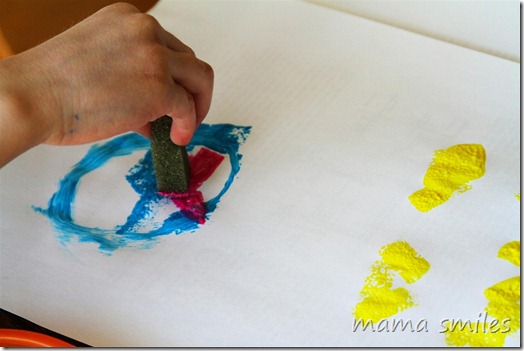 sponge painting