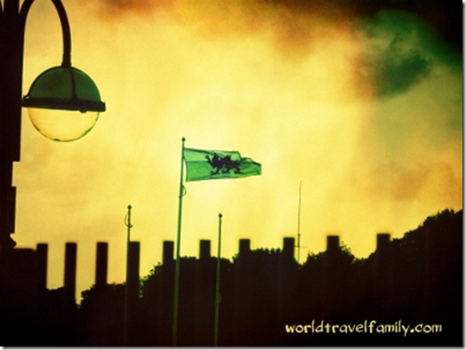 The Welsh Dragon Flag