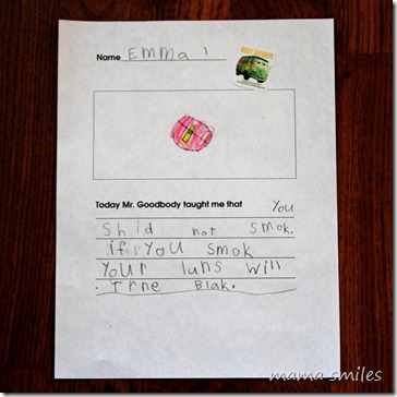 don't smoke by Emma
