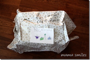 homemade presents for Emma's birthday