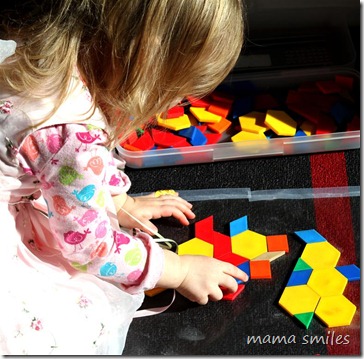 creating giant pattern block scenes