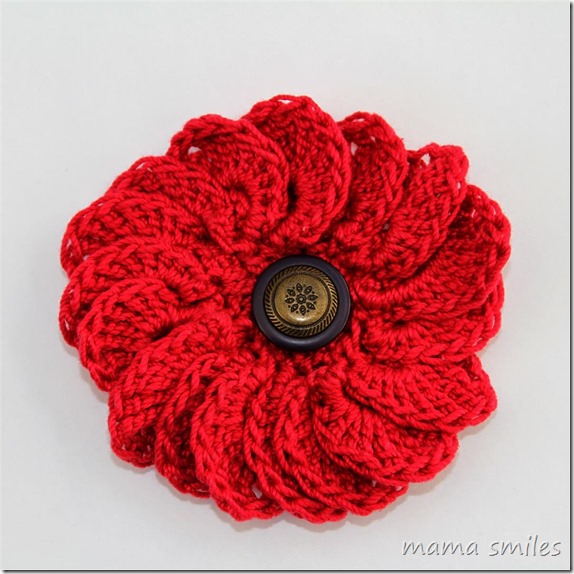 crocheted flower from crochet one skein wonders