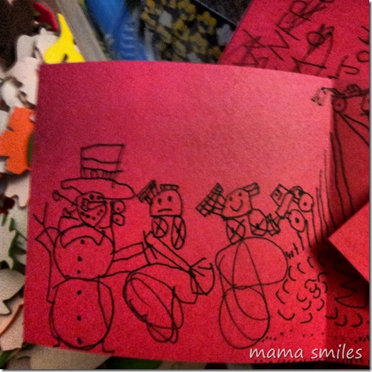 five-year-old handmade valentines