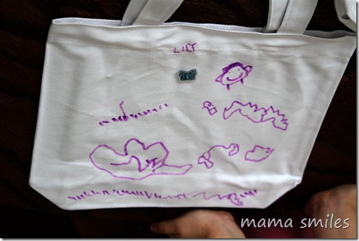 decorated bags can hold party favors