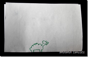 sheep drawing with mystery legs